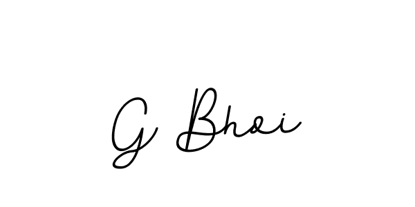 How to make G Bhoi name signature. Use BallpointsItalic-DORy9 style for creating short signs online. This is the latest handwritten sign. G Bhoi signature style 11 images and pictures png