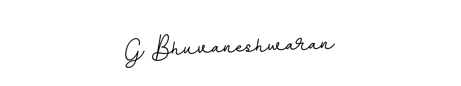 The best way (BallpointsItalic-DORy9) to make a short signature is to pick only two or three words in your name. The name G Bhuvaneshwaran include a total of six letters. For converting this name. G Bhuvaneshwaran signature style 11 images and pictures png