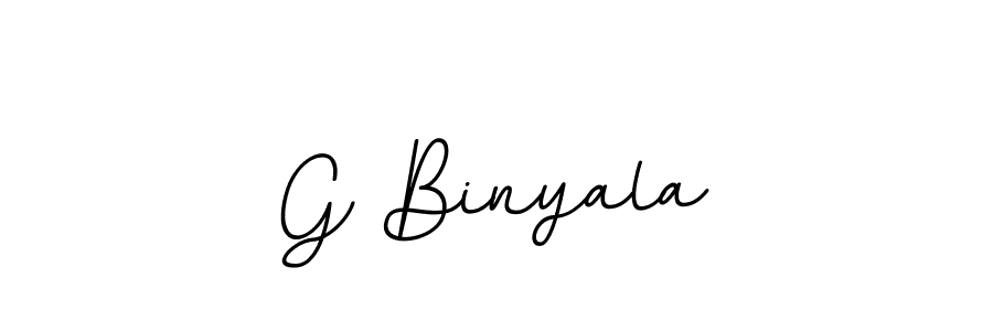 Make a beautiful signature design for name G Binyala. With this signature (BallpointsItalic-DORy9) style, you can create a handwritten signature for free. G Binyala signature style 11 images and pictures png