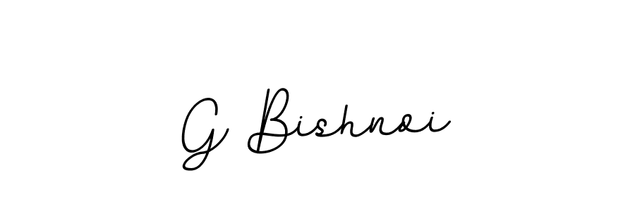 How to make G Bishnoi name signature. Use BallpointsItalic-DORy9 style for creating short signs online. This is the latest handwritten sign. G Bishnoi signature style 11 images and pictures png