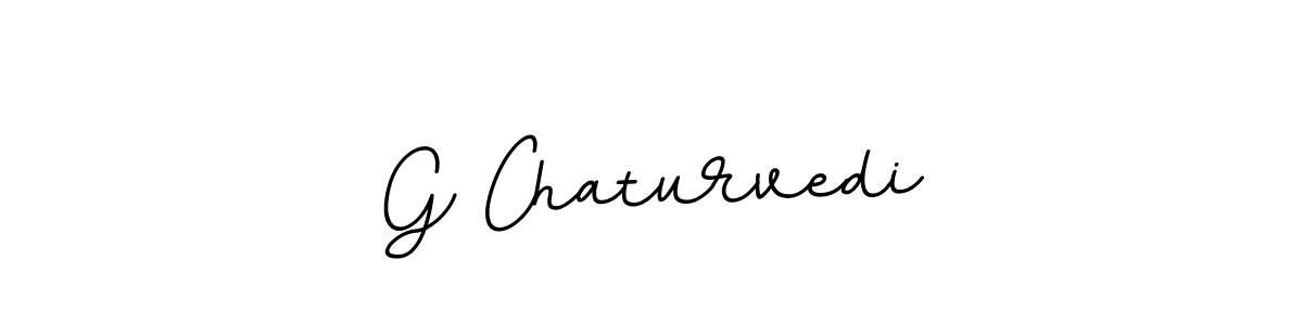 The best way (BallpointsItalic-DORy9) to make a short signature is to pick only two or three words in your name. The name G Chaturvedi include a total of six letters. For converting this name. G Chaturvedi signature style 11 images and pictures png