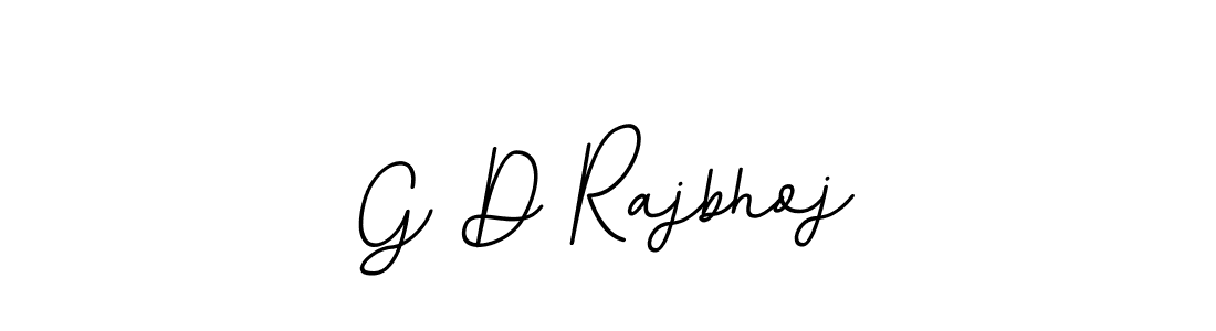 Make a beautiful signature design for name G D Rajbhoj. With this signature (BallpointsItalic-DORy9) style, you can create a handwritten signature for free. G D Rajbhoj signature style 11 images and pictures png