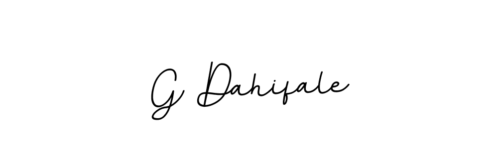 The best way (BallpointsItalic-DORy9) to make a short signature is to pick only two or three words in your name. The name G Dahifale include a total of six letters. For converting this name. G Dahifale signature style 11 images and pictures png