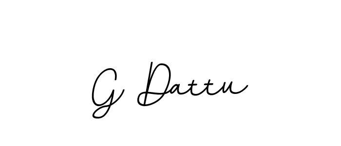 Use a signature maker to create a handwritten signature online. With this signature software, you can design (BallpointsItalic-DORy9) your own signature for name G Dattu. G Dattu signature style 11 images and pictures png
