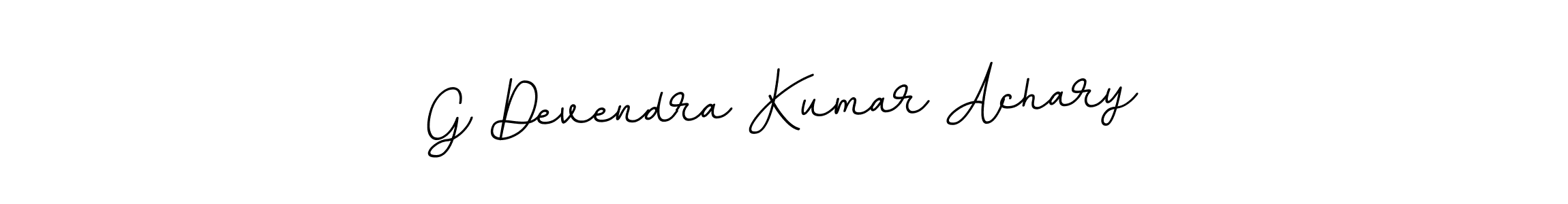 Create a beautiful signature design for name G Devendra Kumar Achary. With this signature (BallpointsItalic-DORy9) fonts, you can make a handwritten signature for free. G Devendra Kumar Achary signature style 11 images and pictures png