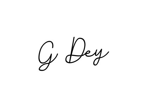 The best way (BallpointsItalic-DORy9) to make a short signature is to pick only two or three words in your name. The name G Dey include a total of six letters. For converting this name. G Dey signature style 11 images and pictures png