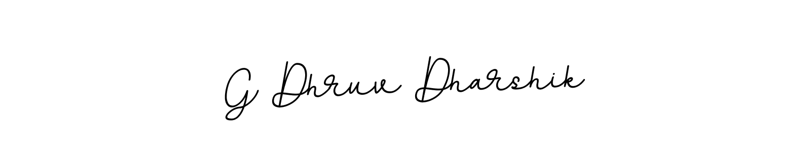 Create a beautiful signature design for name G Dhruv Dharshik. With this signature (BallpointsItalic-DORy9) fonts, you can make a handwritten signature for free. G Dhruv Dharshik signature style 11 images and pictures png