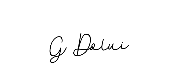 You should practise on your own different ways (BallpointsItalic-DORy9) to write your name (G Dolui) in signature. don't let someone else do it for you. G Dolui signature style 11 images and pictures png