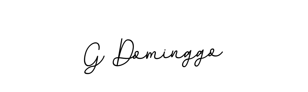 How to make G Dominggo name signature. Use BallpointsItalic-DORy9 style for creating short signs online. This is the latest handwritten sign. G Dominggo signature style 11 images and pictures png