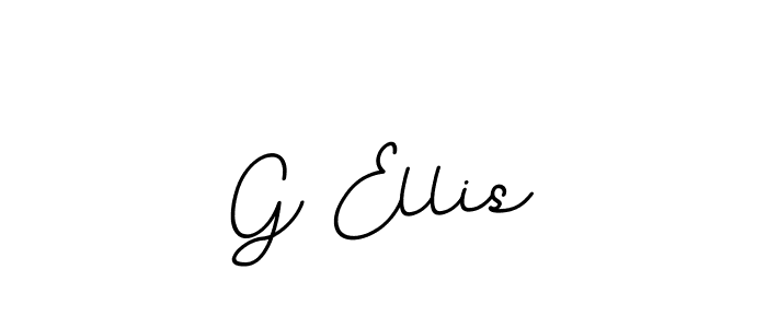 Make a beautiful signature design for name G Ellis. With this signature (BallpointsItalic-DORy9) style, you can create a handwritten signature for free. G Ellis signature style 11 images and pictures png