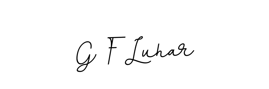 Also we have G F Luhar name is the best signature style. Create professional handwritten signature collection using BallpointsItalic-DORy9 autograph style. G F Luhar signature style 11 images and pictures png