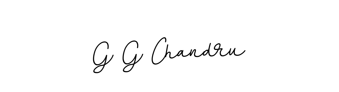 Design your own signature with our free online signature maker. With this signature software, you can create a handwritten (BallpointsItalic-DORy9) signature for name G G Chandru. G G Chandru signature style 11 images and pictures png