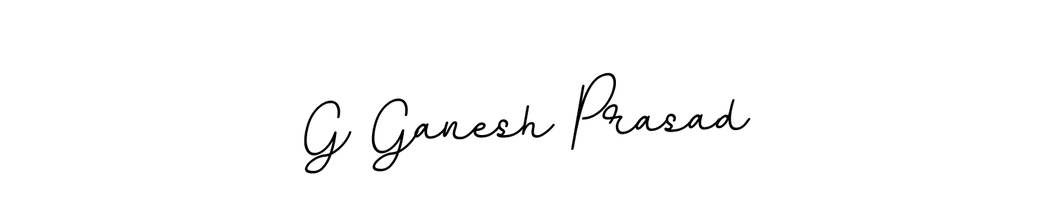 Use a signature maker to create a handwritten signature online. With this signature software, you can design (BallpointsItalic-DORy9) your own signature for name G Ganesh Prasad. G Ganesh Prasad signature style 11 images and pictures png