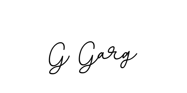 The best way (BallpointsItalic-DORy9) to make a short signature is to pick only two or three words in your name. The name G Garg include a total of six letters. For converting this name. G Garg signature style 11 images and pictures png