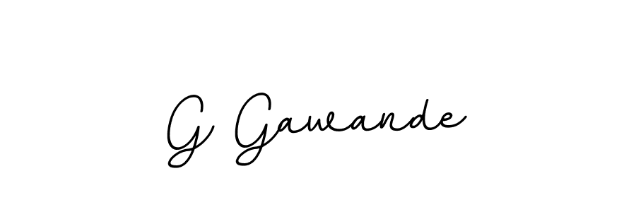 Design your own signature with our free online signature maker. With this signature software, you can create a handwritten (BallpointsItalic-DORy9) signature for name G Gawande. G Gawande signature style 11 images and pictures png