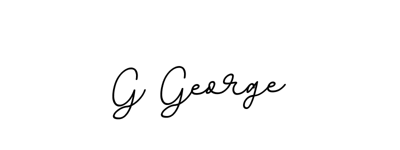 Design your own signature with our free online signature maker. With this signature software, you can create a handwritten (BallpointsItalic-DORy9) signature for name G George. G George signature style 11 images and pictures png