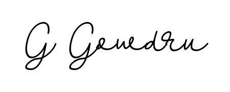 You should practise on your own different ways (BallpointsItalic-DORy9) to write your name (G Gowdru) in signature. Don't let someone else do it for you. G Gowdru signature style 11 images and pictures png