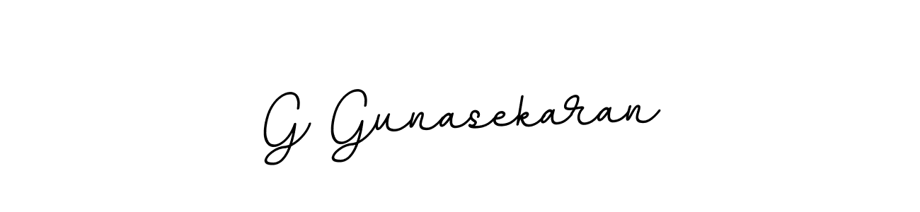 How to make G Gunasekaran name signature. Use BallpointsItalic-DORy9 style for creating short signs online. This is the latest handwritten sign. G Gunasekaran signature style 11 images and pictures png