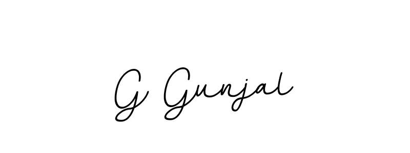 if you are searching for the best signature style for your name G Gunjal. so please give up your signature search. here we have designed multiple signature styles  using BallpointsItalic-DORy9. G Gunjal signature style 11 images and pictures png