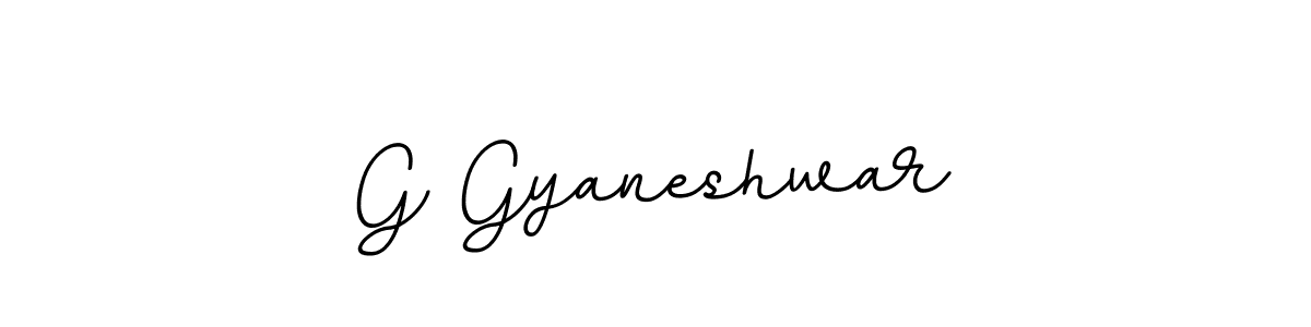 Use a signature maker to create a handwritten signature online. With this signature software, you can design (BallpointsItalic-DORy9) your own signature for name G Gyaneshwar. G Gyaneshwar signature style 11 images and pictures png