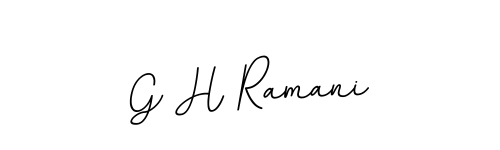 The best way (BallpointsItalic-DORy9) to make a short signature is to pick only two or three words in your name. The name G H Ramani include a total of six letters. For converting this name. G H Ramani signature style 11 images and pictures png