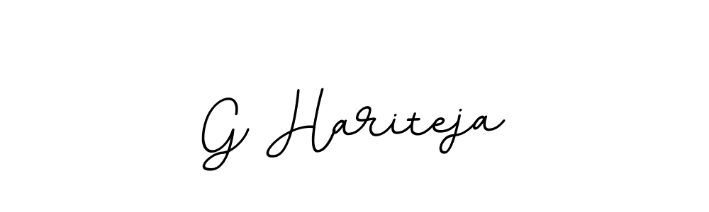 G Hariteja stylish signature style. Best Handwritten Sign (BallpointsItalic-DORy9) for my name. Handwritten Signature Collection Ideas for my name G Hariteja. G Hariteja signature style 11 images and pictures png