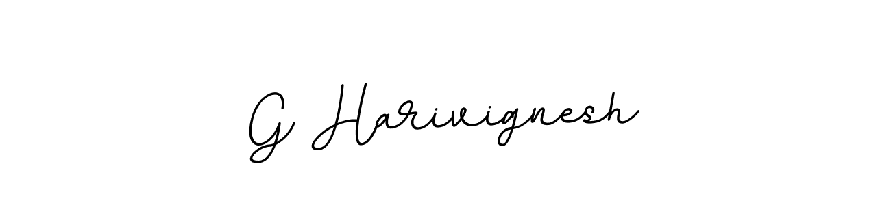 Create a beautiful signature design for name G Harivignesh. With this signature (BallpointsItalic-DORy9) fonts, you can make a handwritten signature for free. G Harivignesh signature style 11 images and pictures png