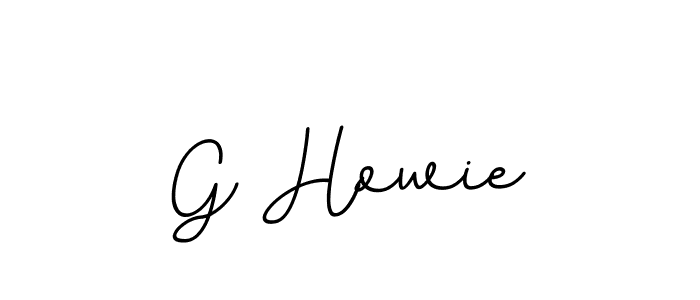 How to make G Howie name signature. Use BallpointsItalic-DORy9 style for creating short signs online. This is the latest handwritten sign. G Howie signature style 11 images and pictures png