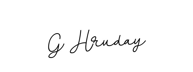 G Hruday stylish signature style. Best Handwritten Sign (BallpointsItalic-DORy9) for my name. Handwritten Signature Collection Ideas for my name G Hruday. G Hruday signature style 11 images and pictures png