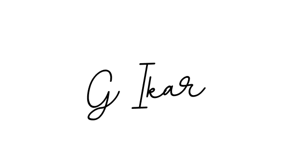 Design your own signature with our free online signature maker. With this signature software, you can create a handwritten (BallpointsItalic-DORy9) signature for name G Ikar. G Ikar signature style 11 images and pictures png