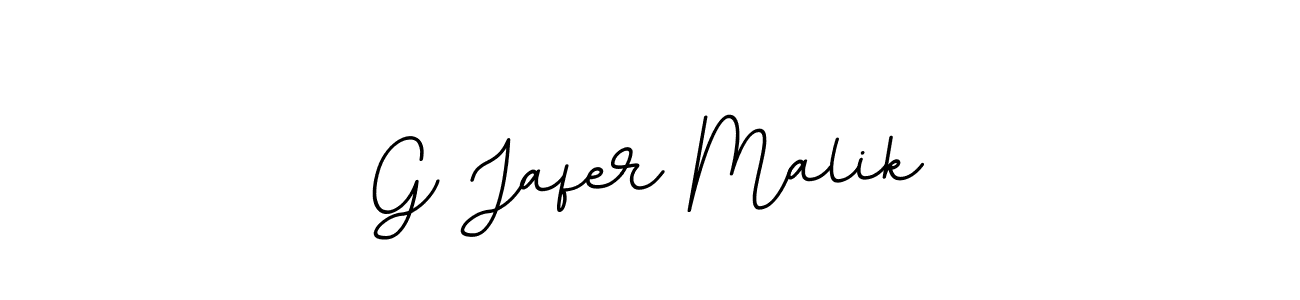 Create a beautiful signature design for name G Jafer Malik. With this signature (BallpointsItalic-DORy9) fonts, you can make a handwritten signature for free. G Jafer Malik signature style 11 images and pictures png
