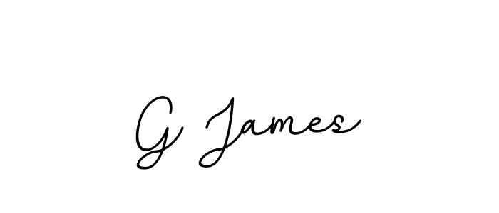 How to make G James name signature. Use BallpointsItalic-DORy9 style for creating short signs online. This is the latest handwritten sign. G James signature style 11 images and pictures png