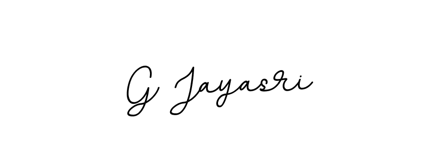 How to make G Jayasri name signature. Use BallpointsItalic-DORy9 style for creating short signs online. This is the latest handwritten sign. G Jayasri signature style 11 images and pictures png