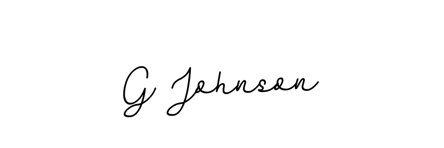 How to make G Johnson name signature. Use BallpointsItalic-DORy9 style for creating short signs online. This is the latest handwritten sign. G Johnson signature style 11 images and pictures png