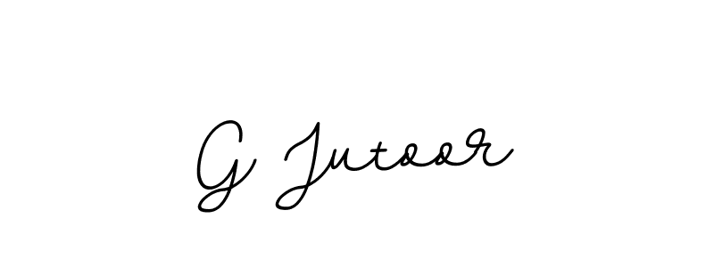 You should practise on your own different ways (BallpointsItalic-DORy9) to write your name (G Jutoor) in signature. don't let someone else do it for you. G Jutoor signature style 11 images and pictures png