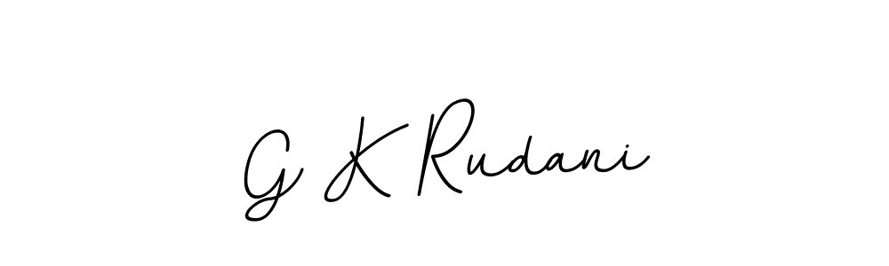 G K Rudani stylish signature style. Best Handwritten Sign (BallpointsItalic-DORy9) for my name. Handwritten Signature Collection Ideas for my name G K Rudani. G K Rudani signature style 11 images and pictures png