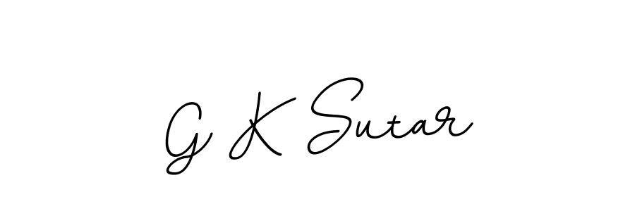 You should practise on your own different ways (BallpointsItalic-DORy9) to write your name (G K Sutar) in signature. don't let someone else do it for you. G K Sutar signature style 11 images and pictures png
