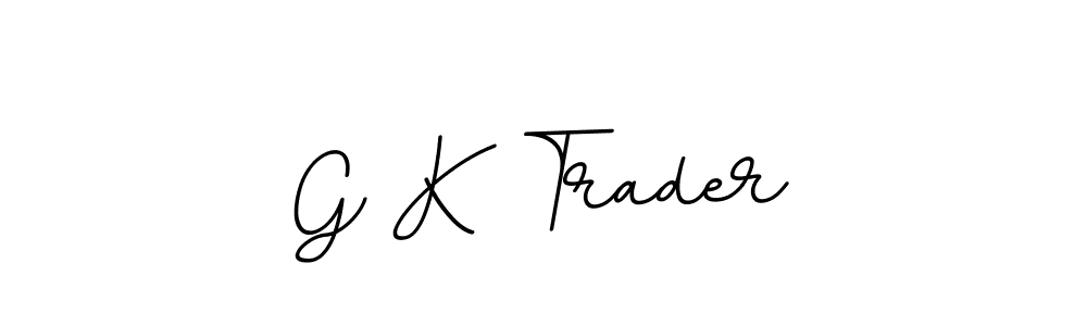 How to make G K Trader name signature. Use BallpointsItalic-DORy9 style for creating short signs online. This is the latest handwritten sign. G K Trader signature style 11 images and pictures png