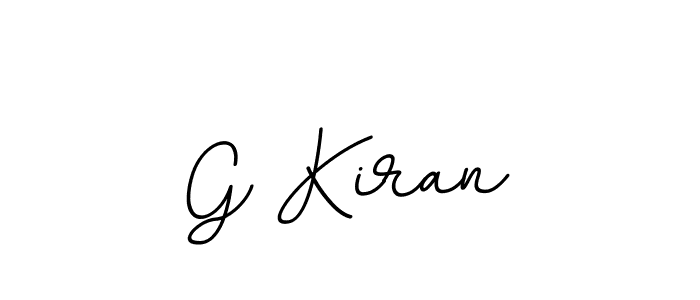 Use a signature maker to create a handwritten signature online. With this signature software, you can design (BallpointsItalic-DORy9) your own signature for name G Kiran. G Kiran signature style 11 images and pictures png