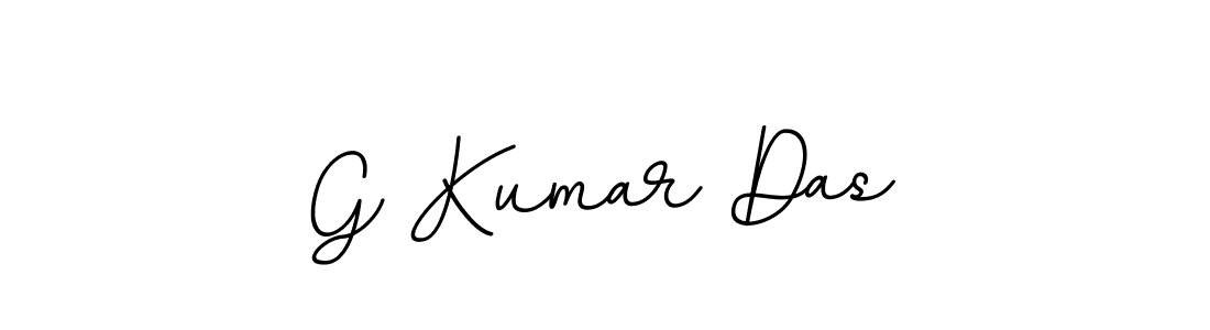 Design your own signature with our free online signature maker. With this signature software, you can create a handwritten (BallpointsItalic-DORy9) signature for name G Kumar Das. G Kumar Das signature style 11 images and pictures png