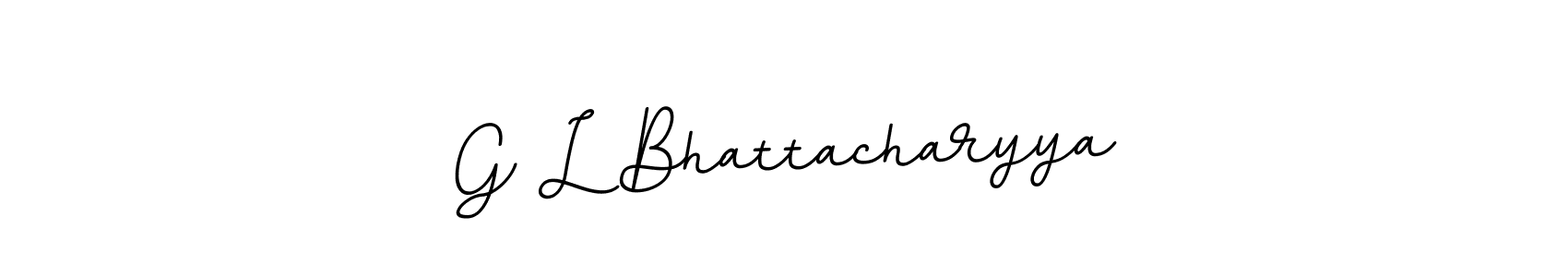You should practise on your own different ways (BallpointsItalic-DORy9) to write your name (G L Bhattacharyya) in signature. don't let someone else do it for you. G L Bhattacharyya signature style 11 images and pictures png
