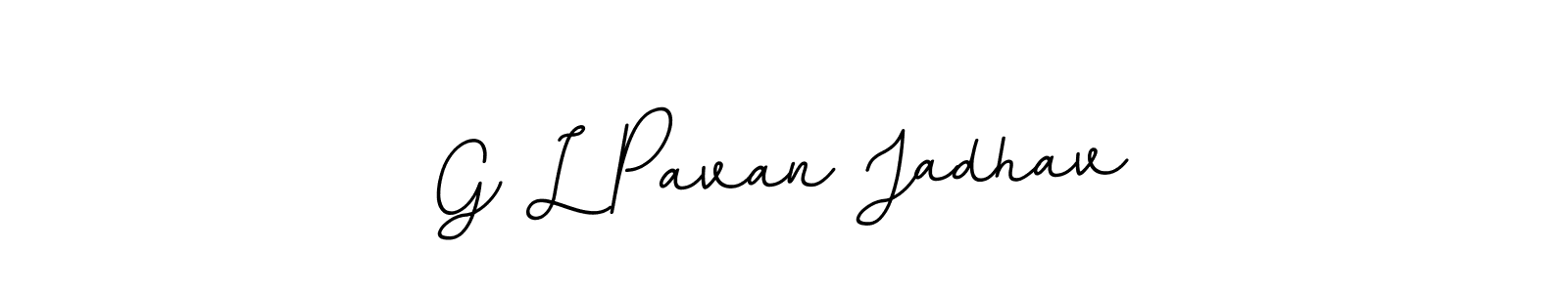 if you are searching for the best signature style for your name G L Pavan Jadhav. so please give up your signature search. here we have designed multiple signature styles  using BallpointsItalic-DORy9. G L Pavan Jadhav signature style 11 images and pictures png