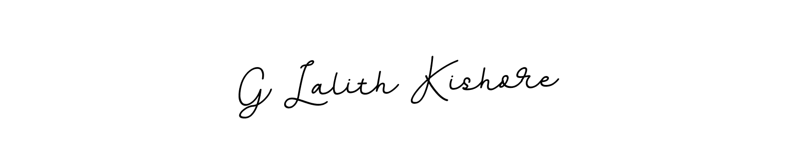 G Lalith Kishore stylish signature style. Best Handwritten Sign (BallpointsItalic-DORy9) for my name. Handwritten Signature Collection Ideas for my name G Lalith Kishore. G Lalith Kishore signature style 11 images and pictures png