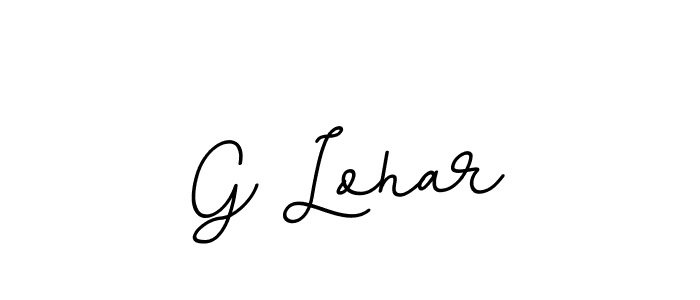 Use a signature maker to create a handwritten signature online. With this signature software, you can design (BallpointsItalic-DORy9) your own signature for name G Lohar. G Lohar signature style 11 images and pictures png