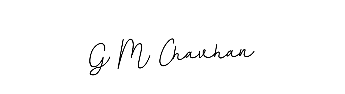 How to make G M Chavhan name signature. Use BallpointsItalic-DORy9 style for creating short signs online. This is the latest handwritten sign. G M Chavhan signature style 11 images and pictures png