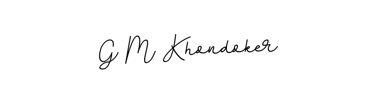 This is the best signature style for the G M Khondoker name. Also you like these signature font (BallpointsItalic-DORy9). Mix name signature. G M Khondoker signature style 11 images and pictures png