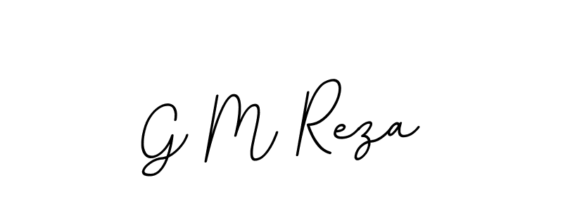 The best way (BallpointsItalic-DORy9) to make a short signature is to pick only two or three words in your name. The name G M Reza include a total of six letters. For converting this name. G M Reza signature style 11 images and pictures png