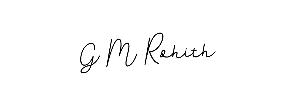 G M Rohith stylish signature style. Best Handwritten Sign (BallpointsItalic-DORy9) for my name. Handwritten Signature Collection Ideas for my name G M Rohith. G M Rohith signature style 11 images and pictures png