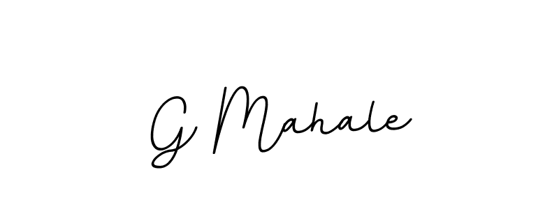 Use a signature maker to create a handwritten signature online. With this signature software, you can design (BallpointsItalic-DORy9) your own signature for name G Mahale. G Mahale signature style 11 images and pictures png