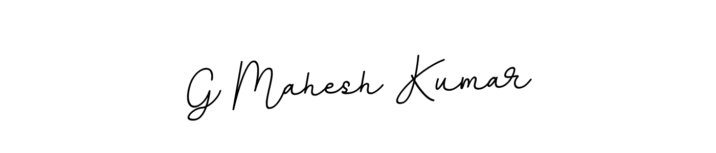 Use a signature maker to create a handwritten signature online. With this signature software, you can design (BallpointsItalic-DORy9) your own signature for name G Mahesh Kumar. G Mahesh Kumar signature style 11 images and pictures png